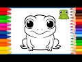How to draw a frog easy step by step