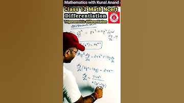 ncert class 12 math ch 5 continuity and differentiability | differentiation class 12 #shorts #viral