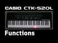 Casio CTK 520L Functions Review 