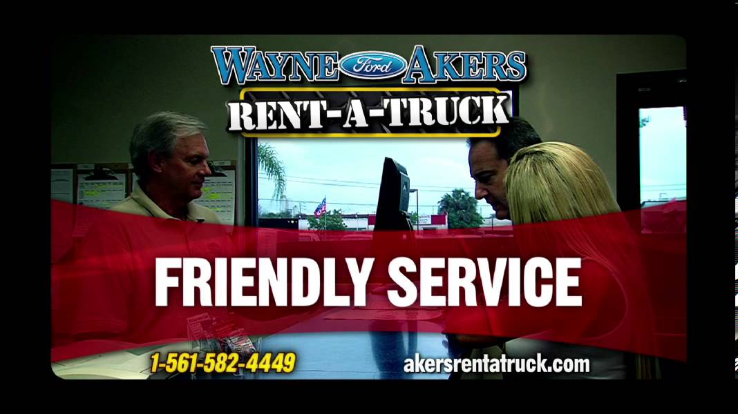 Wayne Akers Ford Rent A Truck YouTube