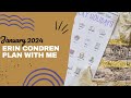 Erin Condren Plan with me January 2024
