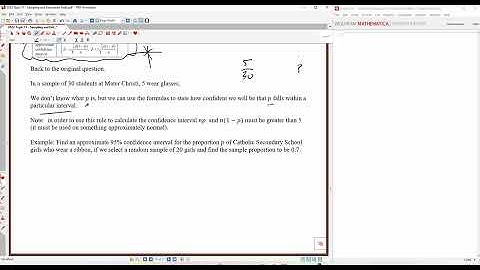 Confidence Intervals for p