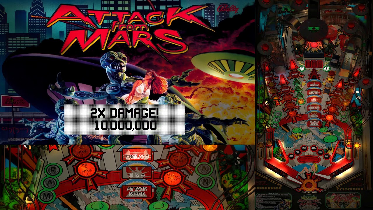 Attack from Mars Pinball Altsound Colour dmd VPX g5k YouTube