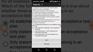 ISTQB Preparation Test papers Android application screenshot 3