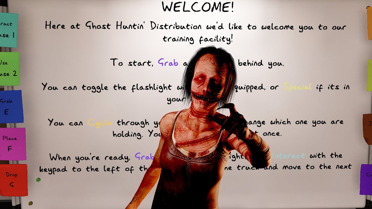 New training mode! Basics guide for amateurs 【Phasmophobia】 - YouTube