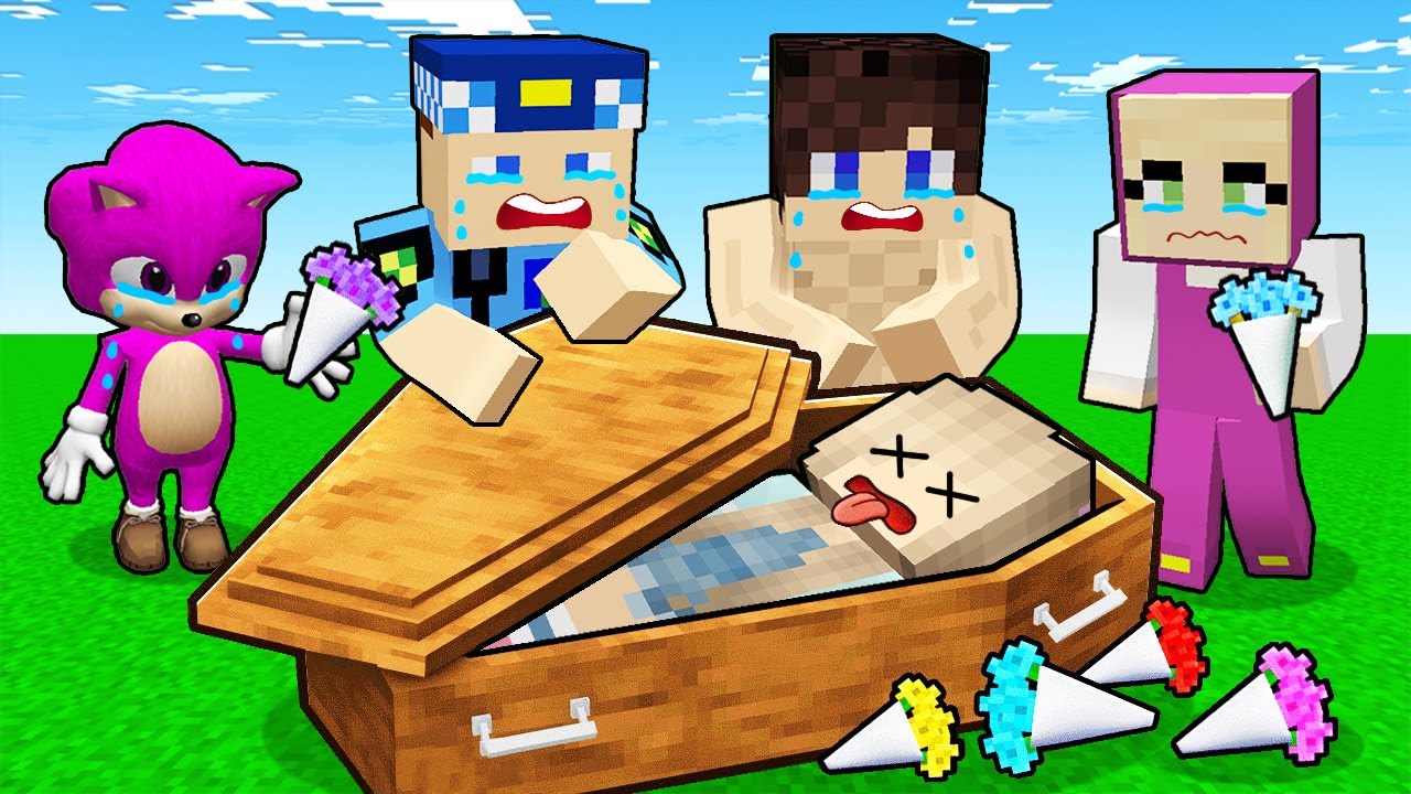 BERCA MEZAR TAŞININ İÇİNE EV YAPIP ARKADAŞLARINA ŞAKA YAPTI 😨 Minecraft