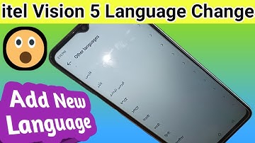 How to change language in itel vision 5