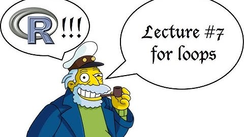 Tstat R Lecture #7: Loops in R
