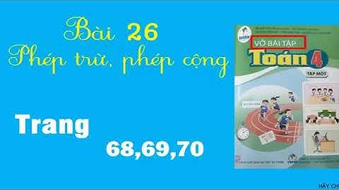 Giải vở bài tập toán lớp 4 trang 69 năm 2024