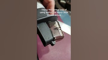 Trying the correct way to use ASPEKT to sharp Kitchen knives/ How to use ASPEKT