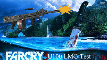 Far Cry 3 U100 LMG Firing Test (Slow mo speed 0.5)