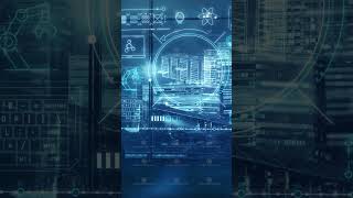 Abstract big data processing infographic. 3D render