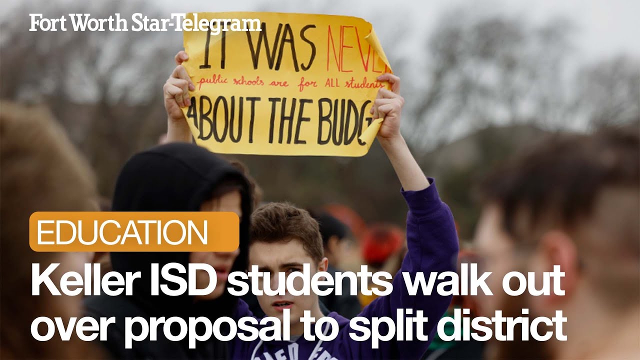 Keller ISD students walk out of class to protest potential school ...