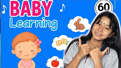 First Words & Gestures | Clapping, Waving, Pointing & Singing | Hop Little Bunnies | Baby Learning