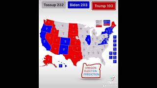 2024 Presidential Election Prediction based on polls in all 50 states #politics #election