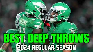 Career Overview Jalen Hurts 2024 Highlights 🦅🔥 ALL DEEP THROWS (20+ yards) BUT they keep getting BETTER & BETTER!