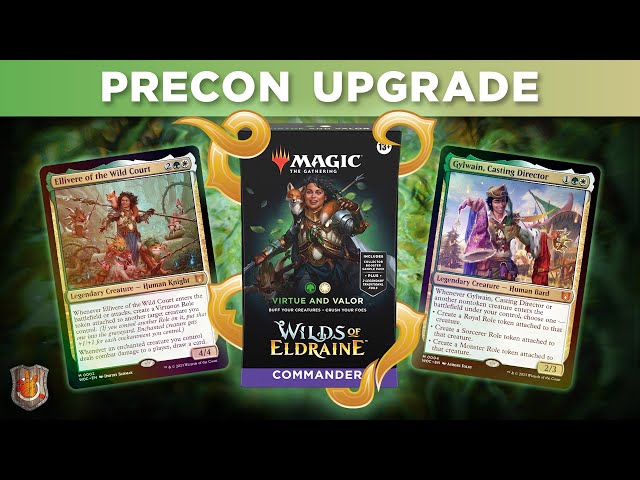 Virtue and Valor Wilds of Eldraine Precon Upgrade Guide | The Command Zone 556 | MTG EDH Magic Virtue and Valor Wilds of Eldraine Precon Upgrade Guide | The Command Zone 556 | MTG EDH Magic