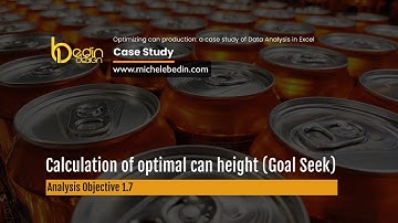 Case Study (Excel): 1.7 Calculation of optimal can height (Goal Seek)