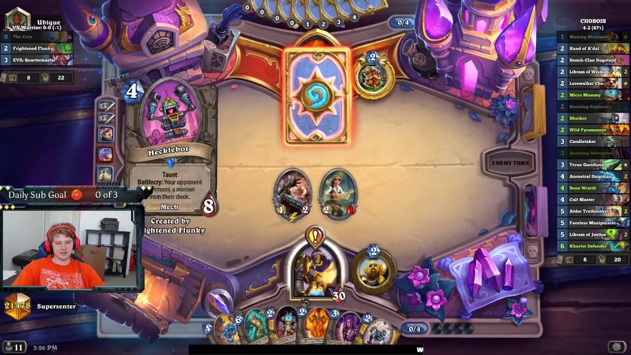 Ashes of Outland Lorewalker Cho Making Mummies Libram Paladin! Most Archetypes in Hearthstone!