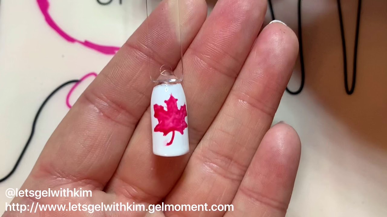 Simple Maple Leaf Nail Art Tutorial - wide 4