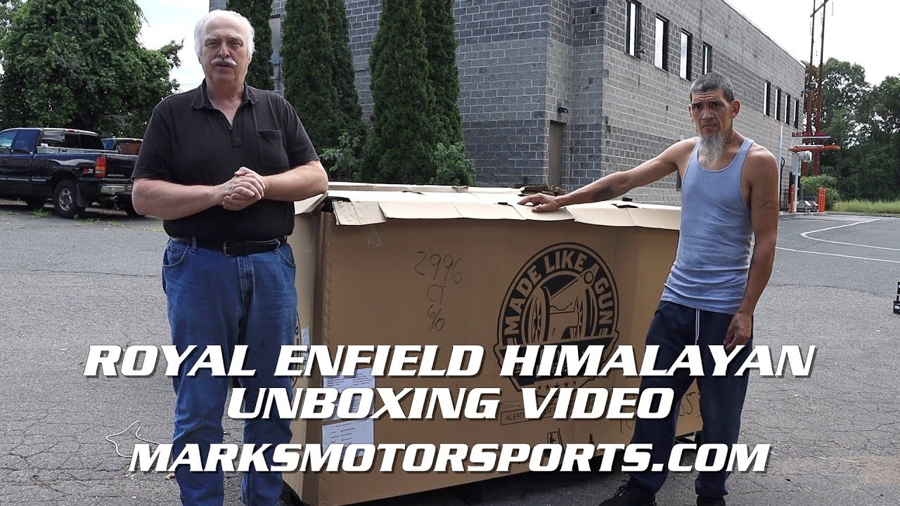 2022 Royal Enfield Himalayan unboxing video from Mark's Motorsports at