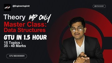Most IMP Data Structure Topics for GTU Exam 2025 | Solved Theory & Examples | Engineering Unit