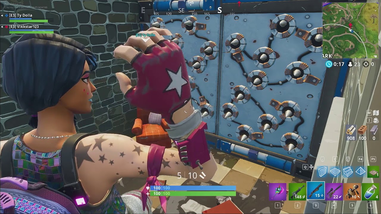 full 2nd match from the e3 fortnite stream duos ninja and marshmello fortnite battle royale - fortnite e3 duos