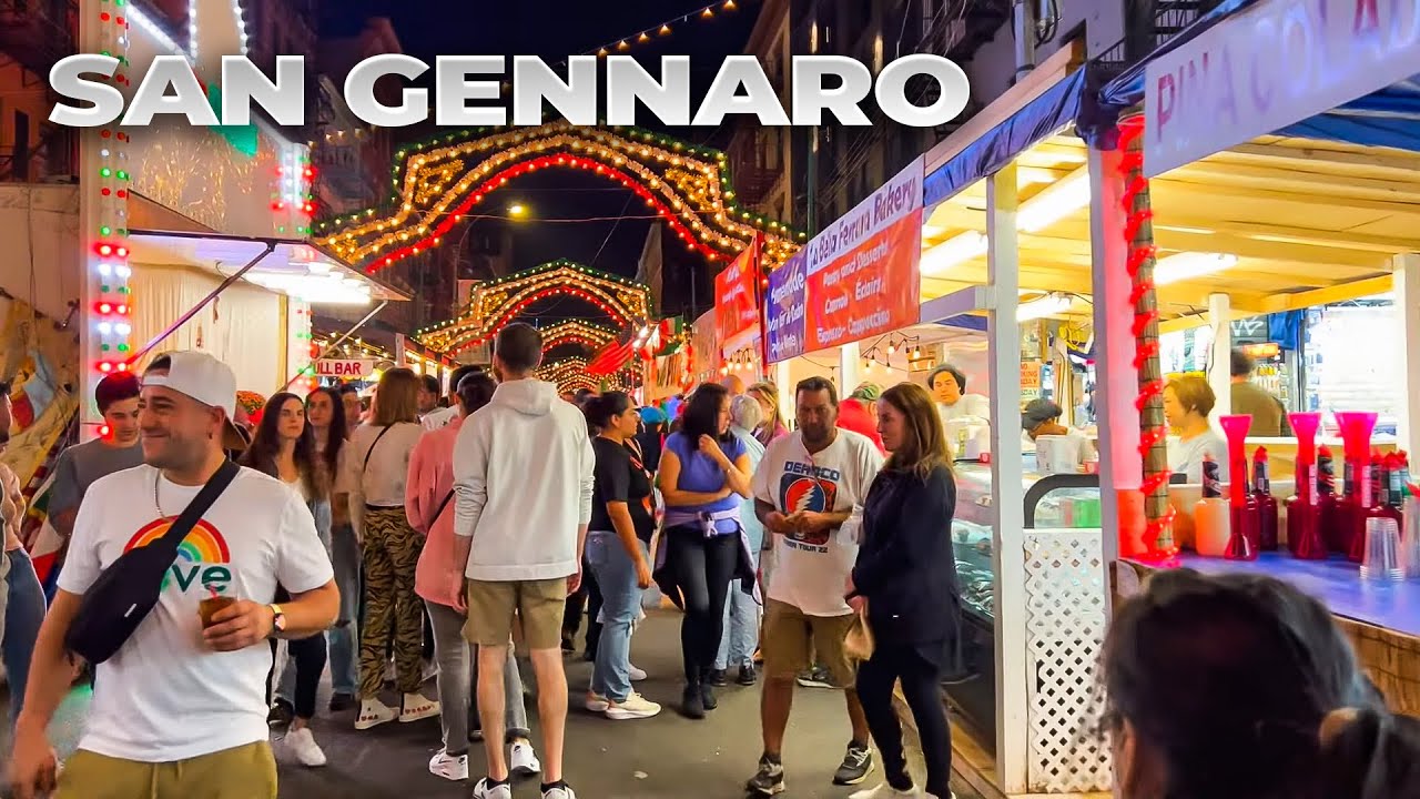 Walking Feast of San Gennaro 2022 in NYC Little Italy on Opening Day