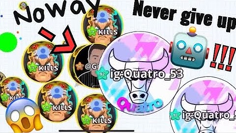 Never give up! - Cinematic Agar.io Video Duo-(with Kills) | Agario | Mobile