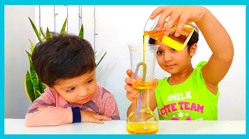 How to make a Pythagoras cup!! Kids science experiment.