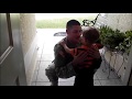 US  Soldier Surprises His Grandfather, Mother, and Son After 1 Year Overseas