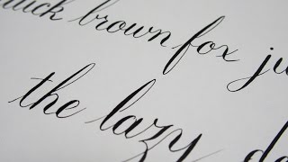 Calligraphy writing [The quick brown fox jumps over the lazy dog] 1080