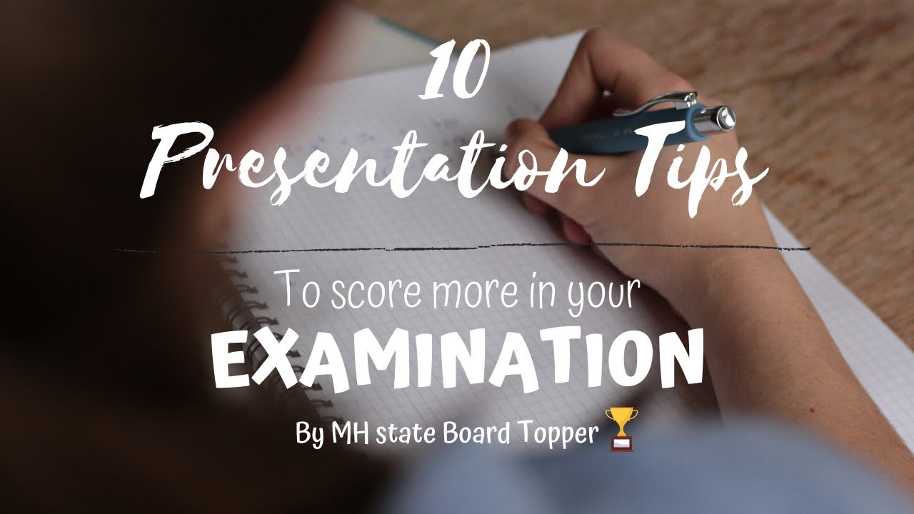 how to do good presentation in exams