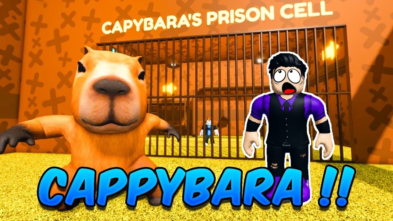 ROBLOX : CAPYBARA'S PRISON CELL PRISON RUN #roblox #games #troll #funny