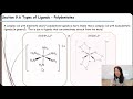 Types of Ligands (Part 2) Polydentate