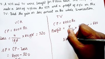 Exercise 8.2 q5 Chapter 8 Comparing quantities class 8 math NCERT Syllabus in English