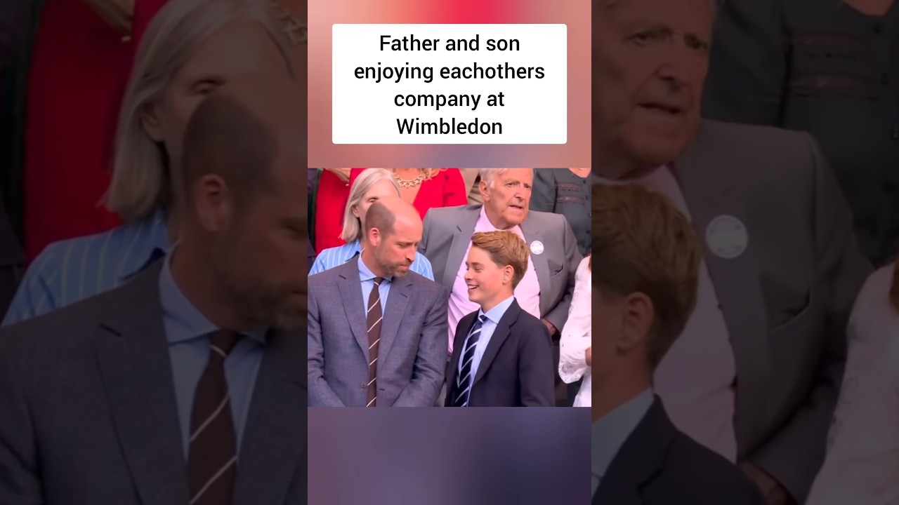 #PrinceWilliam and #PrinceGeorge chat after Wimbledon Game #shorts