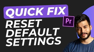 How to Reset Settings in Adobe Premiere Pro (2025 Easy Fix)