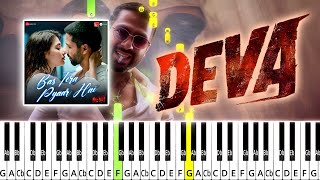 Bas Tera Pyaar Hai - Deva - Notessheetmidi - Easy Piano Tutorial