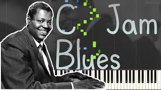 Oscar Peterson Trio - C Jam Blues 1963 (Jazz / Blues Piano Synthesia + Double Bass)