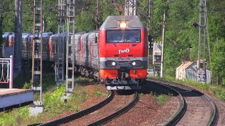Электровоз ЭП2К-236 с поездом №10  Санкт-Петербург — Архангельск