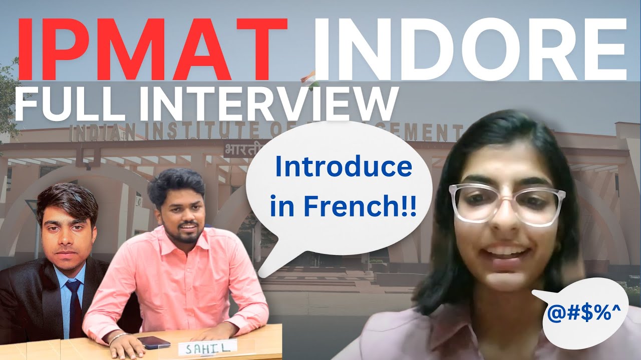 IPMAT Indore 2024 Personal Interview - YouTube