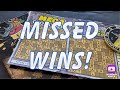 Missed Wins ‼️ #california #lottery #scratchers #gambling #shortvideo 