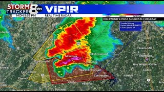 WATCH LIVE: Severe storm risk upgraded to moderate, Tornado Watch in effect throughout Virginia