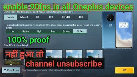 Enable BGMI 90fps in OnePlus 7T, 7Tpro, 8, 8T, 8pro, 9, 9R, 9pro🥰🥳