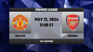 MANCHESTER UNITED VS ARSENAL|PREMIER LEAGUE23/24|PES13-PC VERSION|MATCHDAY 37