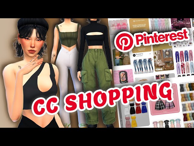 I Used Pinterest To Do My Cc Shopping In The Sims 4 - Youtube