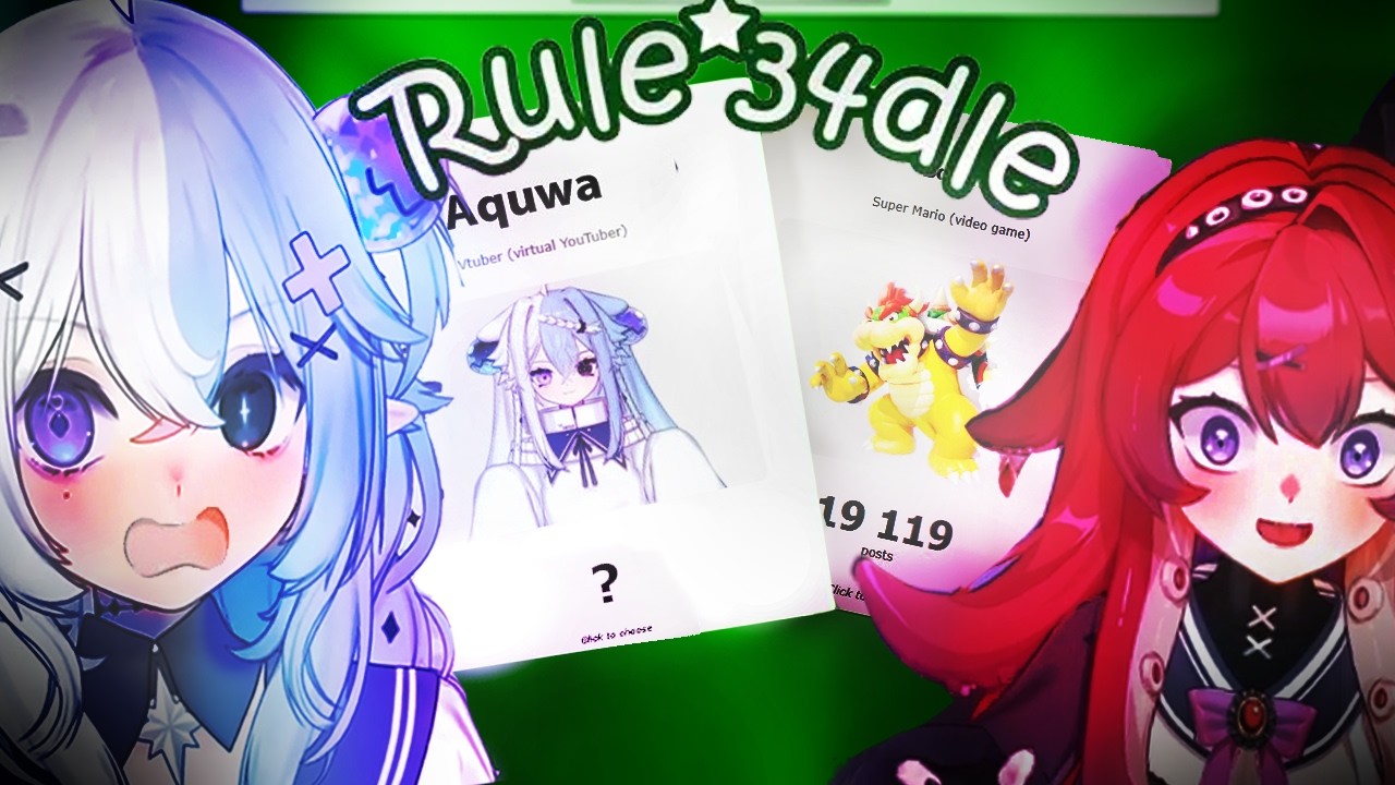 Aquwa Was NOT Ready For This Rule34dle