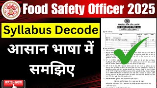 MP FSO Syllabus 2025 | MPPSC Food Safety Officer Syllabus Kya Hai