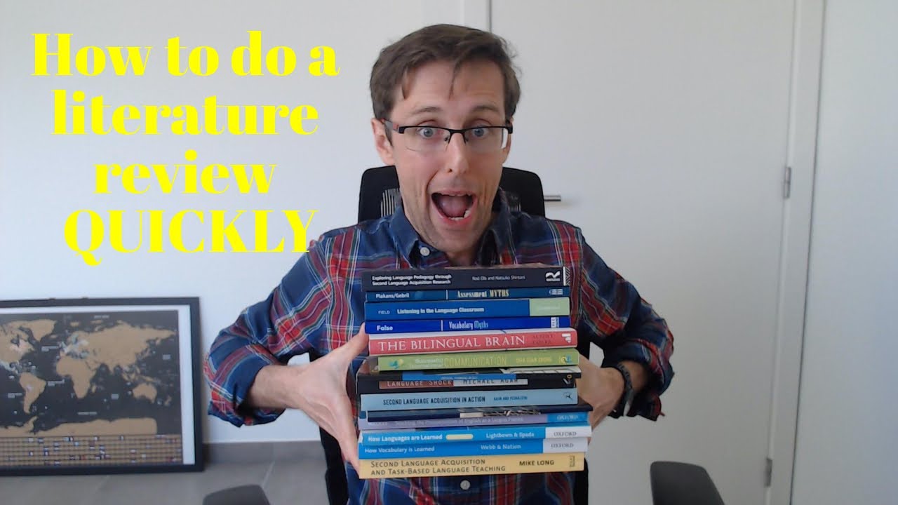 how to do a literature review youtube